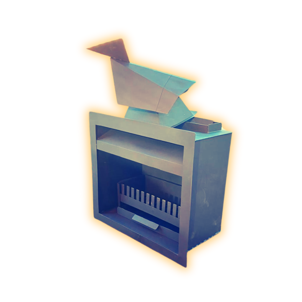 Custom braai with storage drawers